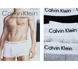 Calvin Klein Cotton Boxer Underwear for Men -3 Piece Pack