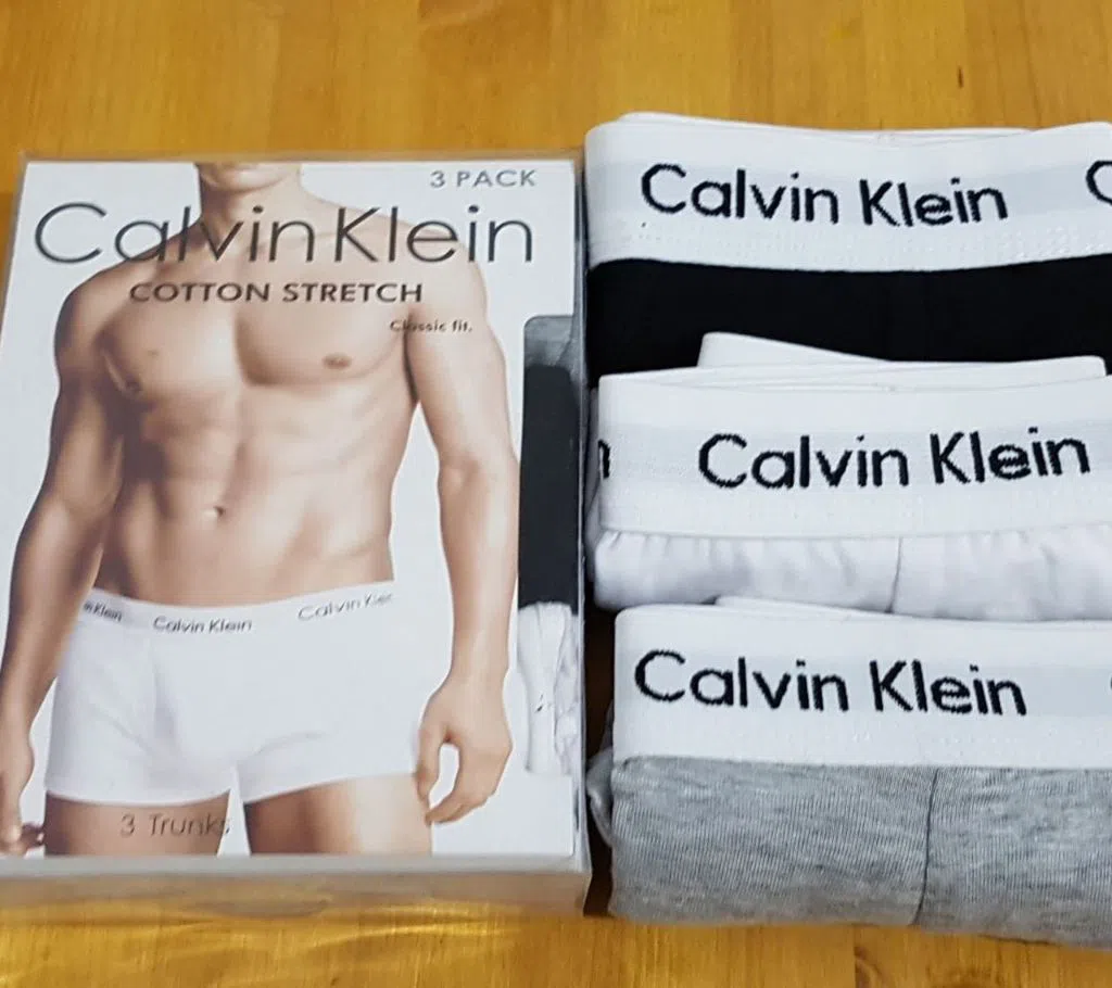 Calvin Klein Cotton Boxer Underwear for Men -3 Piece Pack