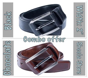 Black and Chocolate colour belt combo offer: 4