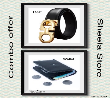 Belt and wallet combo offer: 65