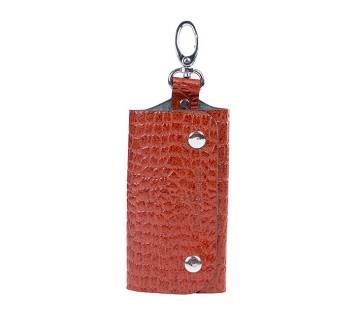 Genuine Leather Brown Key Holder
