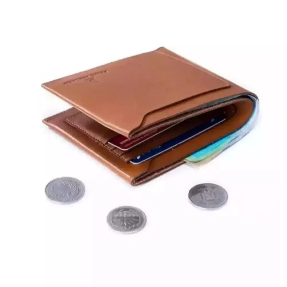 Brown artificial leather wallet for men 