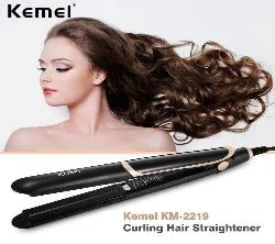 Kemei( KM-2219 )Ceramic Electric Hair Straightening Iron Infrared Hair Straightner