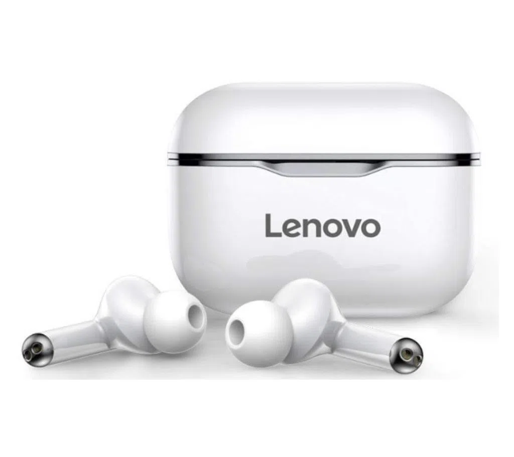 "Lenovo LivePods LP1 TWS Wireless Bluetooth 5.0 Sport Earbuds / Charging Case / Smart Touch / Sweatproof "