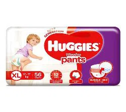 Huggies Wonder Pants (Bubble Bed) XL 56s (12-17 kg)