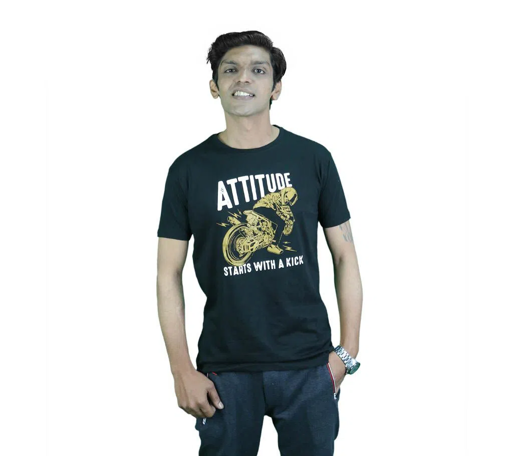 Attitude Menz Half Sleeve Cotton T-shirt 