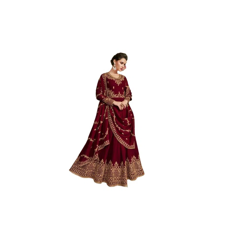 Unstitched Indian Georgette Gown For Women 