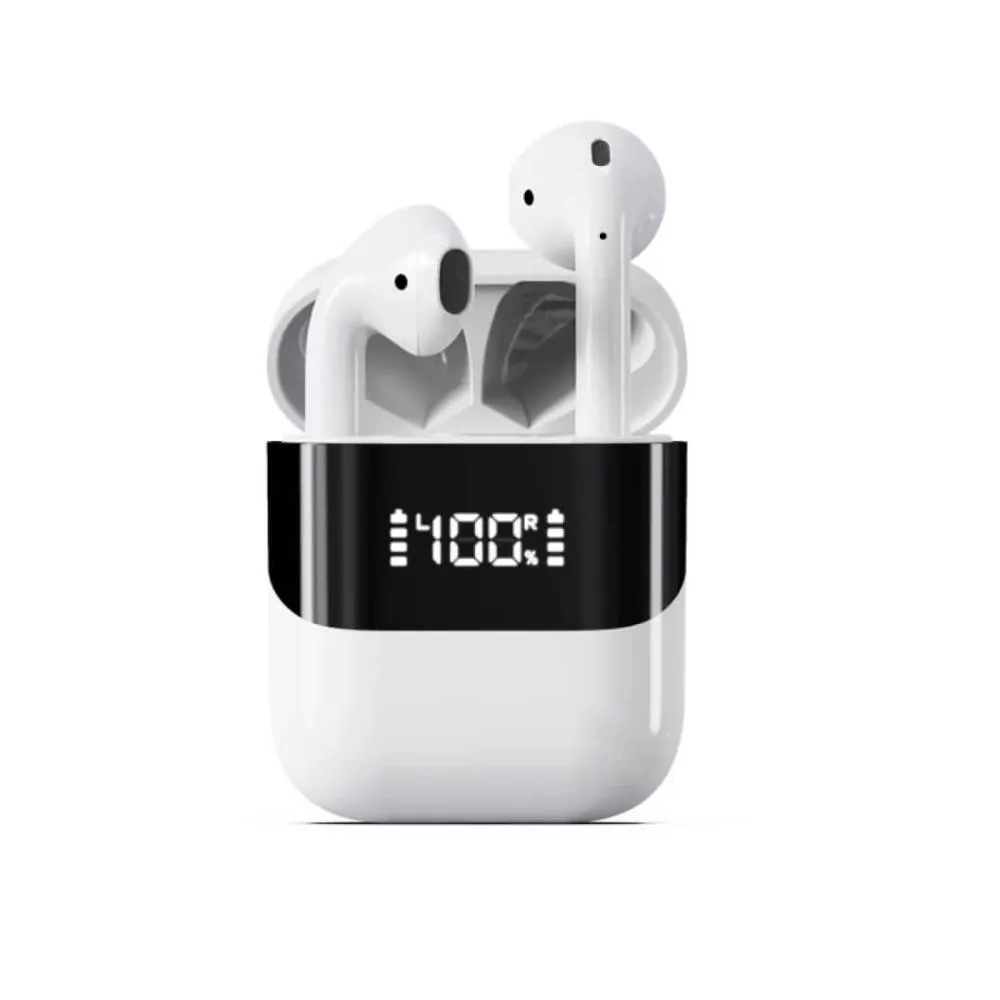 UIiSii GM20 PRO TWS Wireless Earbuds With Digital Charging Case White