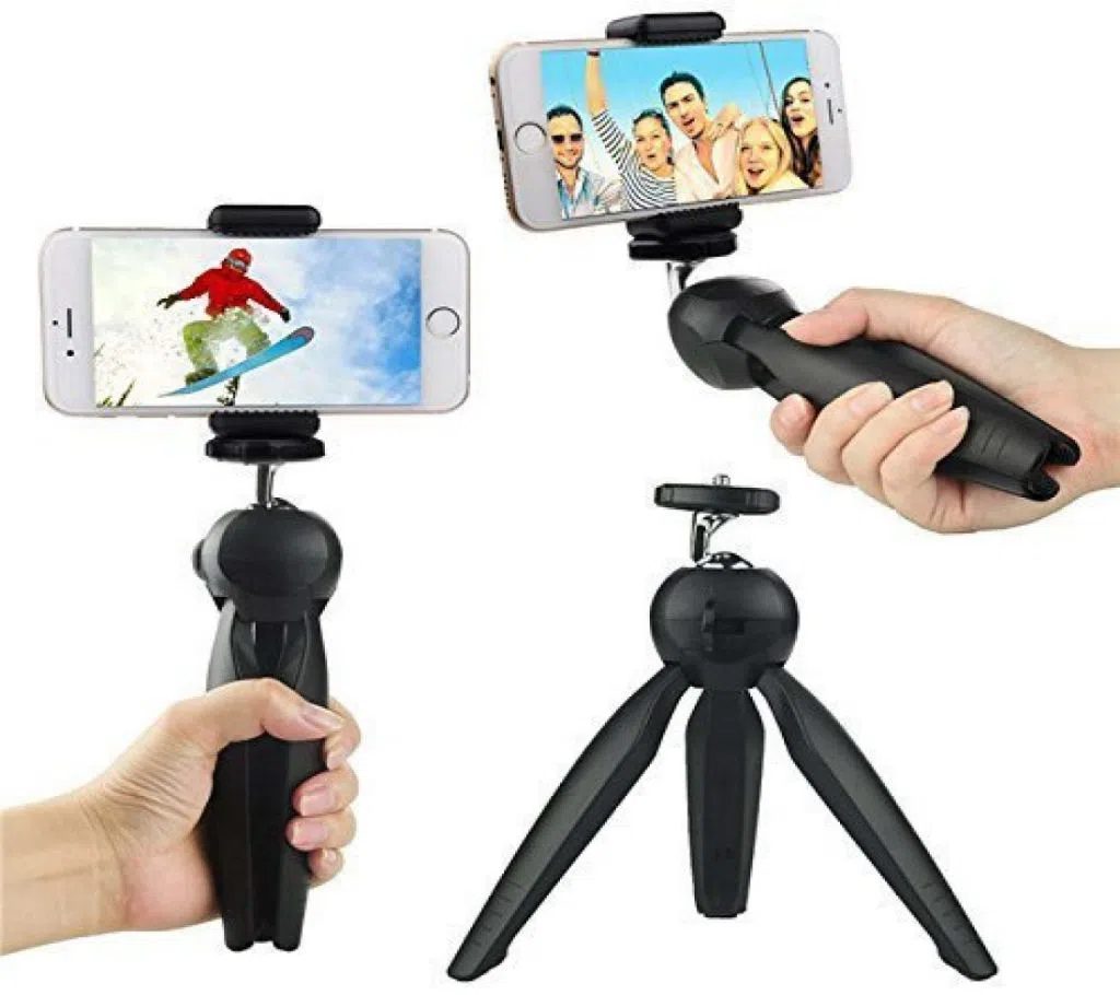 YT 228 Mini Tripod For Mobile and Camera with Mobile Holder