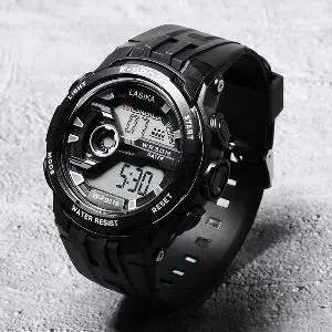 LASIKA W-H9019 Water Resistance/ Waterproof Silicon Digital Watch for Men With Lasika Box