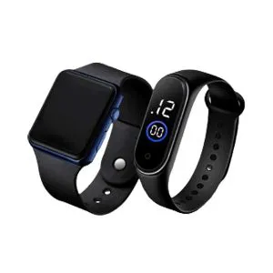 Buy 1 get 1,Square LED Digital Sports Watch And Ring Touch Watch, Combo Offer