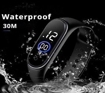 Silicone Touch LED Sports Watch Waterproof