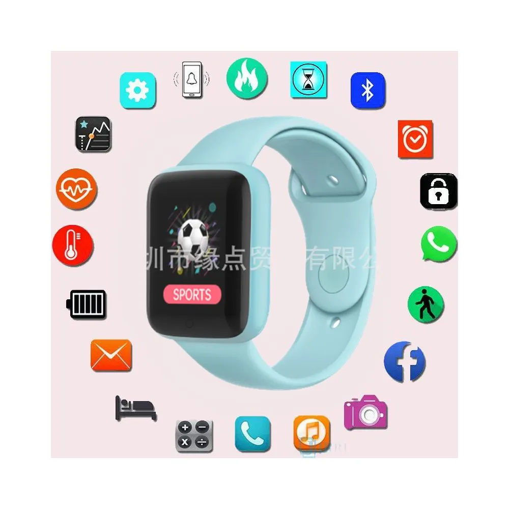 Y68 Smart Band Waterproof Smartwatch Android All Compatible