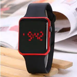 Square LED Digital Sports Watch, Waterproof LED Wrist Watch