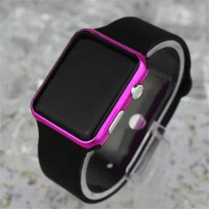 Square LED Digital Sports Watch, Waterproof LED Wrist Watch