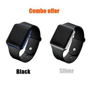 Square LED Digital Sports Watch, Waterproof LED Wrist Watch