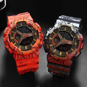 Premium quality Boys Digital Waterproof Sport Military Quartz Watch Alarm Day Time LED Wristwatches