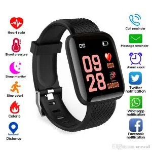 D116 PLUS Smart Bracelet Fitness Band Waterproof Smart Digital Watch