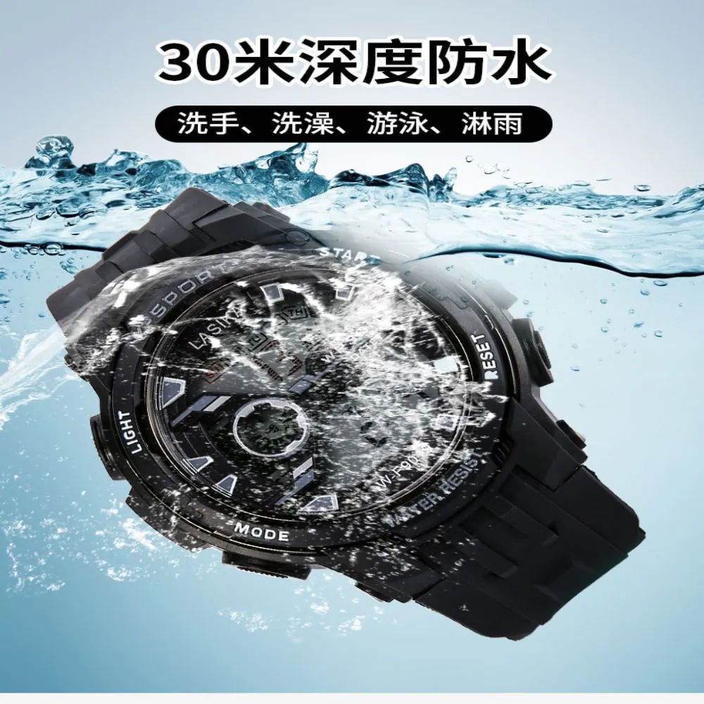 Lasika W-H9019 Sports Watch, 100% Water Resistance Silicon Digital Watch for Men