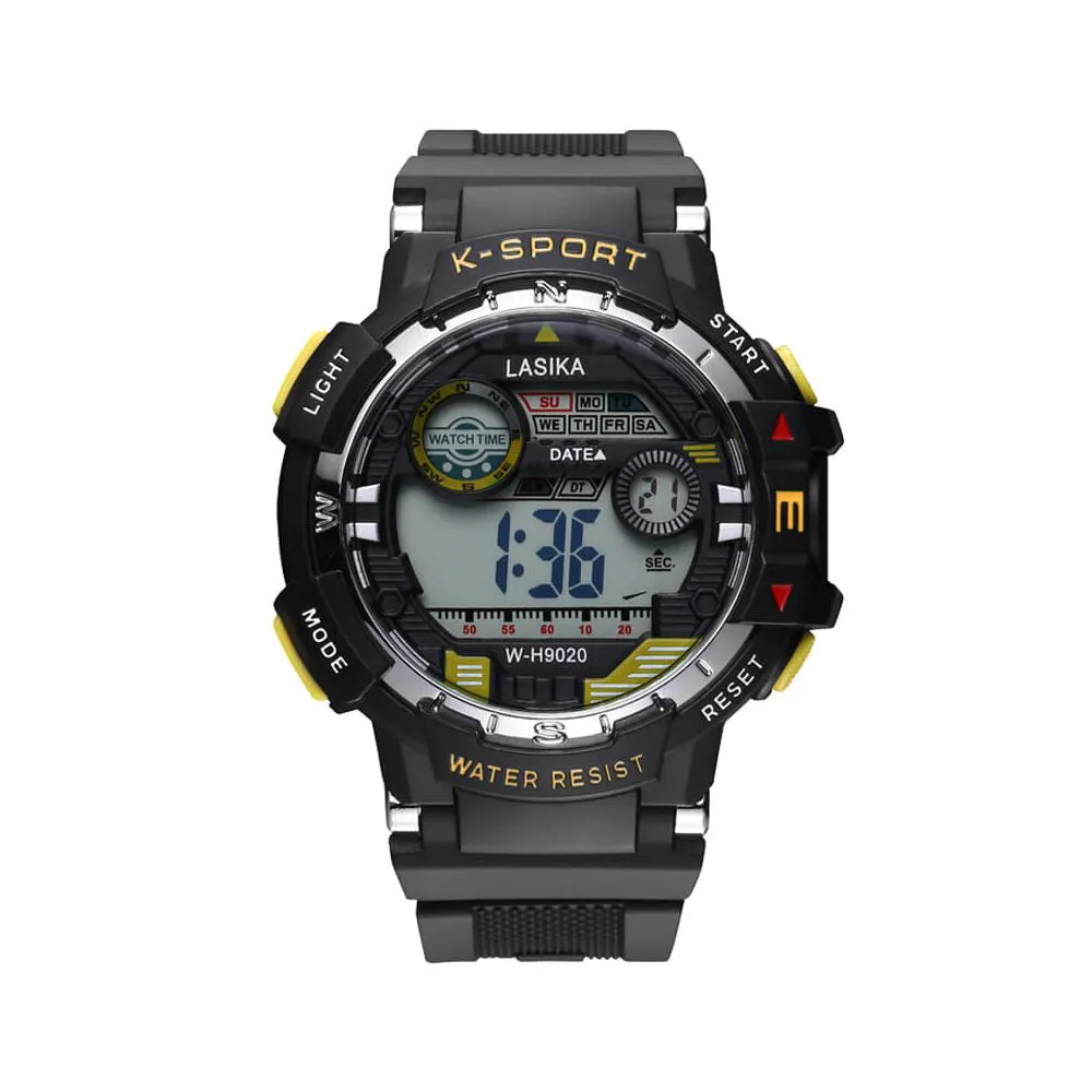 Lasika W-H9020 Sports , 100% Water Resistance Silicon Digital Watch for Men