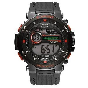 Lasika W-H9021 Sports , 100% Water Resistance Silicon Digital Watch for Men