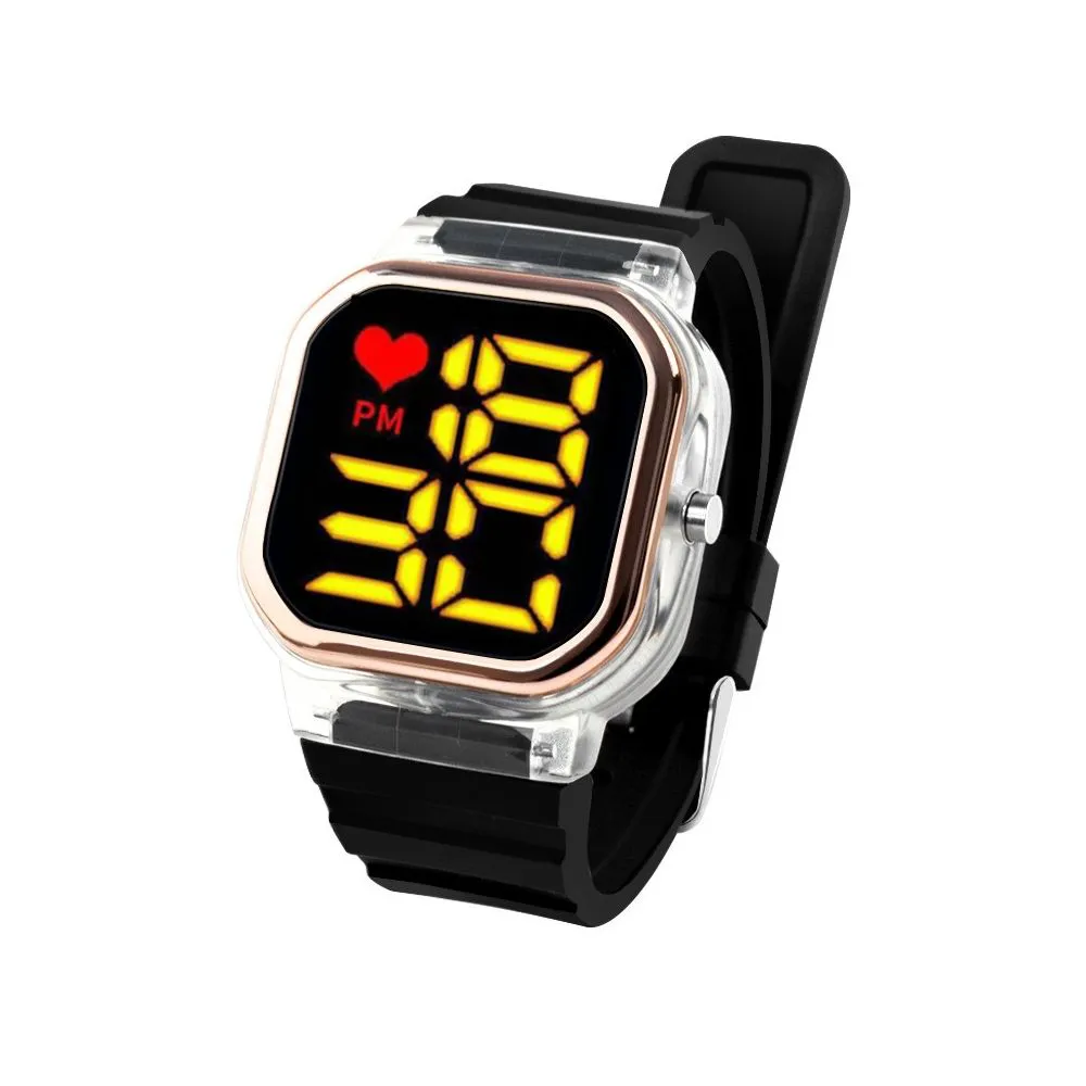 Silicone Belt Anti-Air LED Digital Sports Watch , Water Resistance LED Wrist Watch