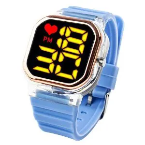 Silicone Belt Anti-Air LED Digital Sports Watch , Water Resistance LED Wrist Watch