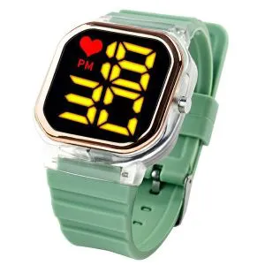 Silicone Belt Anti-Air LED Digital Sports Watch , Water Resistance LED Wrist Watch