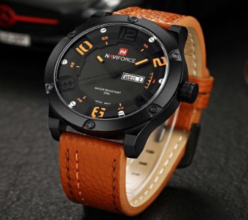 Product details of NAVIFORCE Black Gold Watch Men Fashion Sport Full Steel
