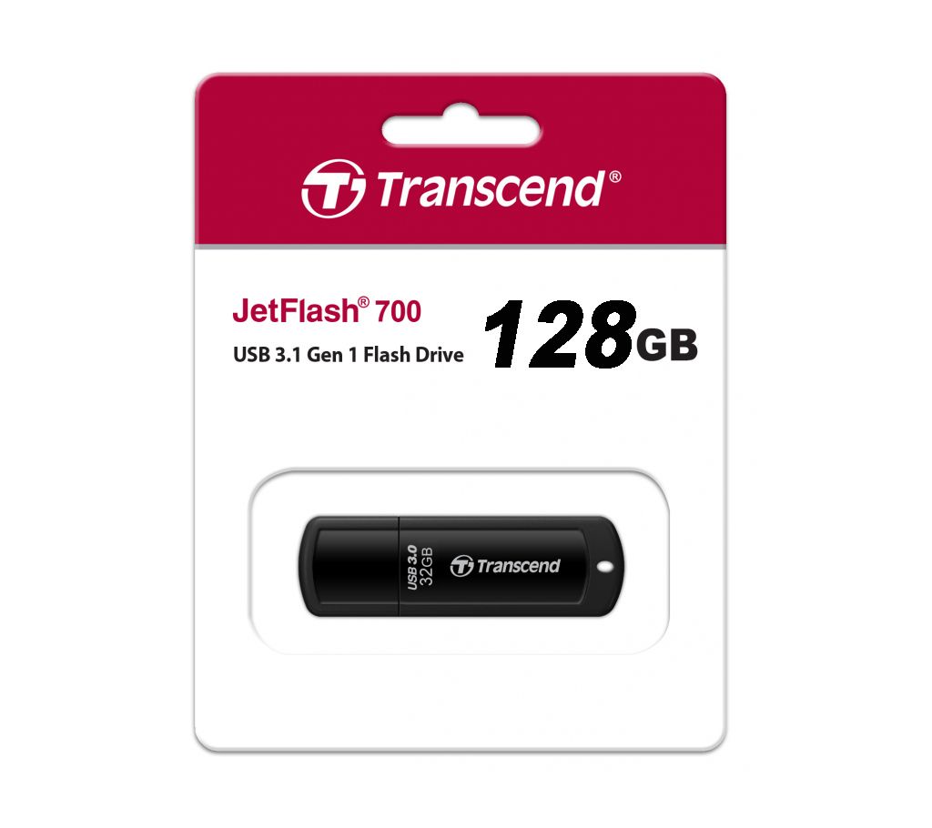 Transcend 128GB পেনড্রাইভ (Lifetime) বাংলাদেশ - 1199601