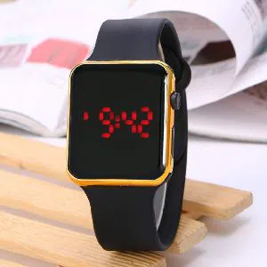 New LED Watch, Square LED Digital Sports Watch, Waterproof LED Wrist Watch