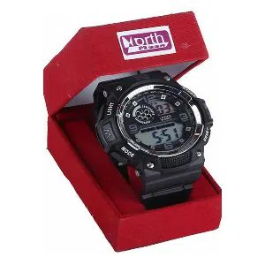 LASIKA W-H9013 100% Water proof 30m Silicon Watch for Men With Box - Black