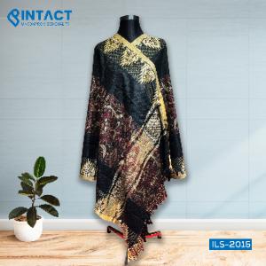 গুজরাটি শাল - Black 