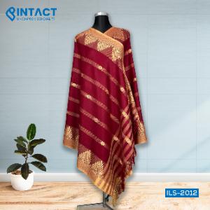 মিনাকারি শাল - Maroon