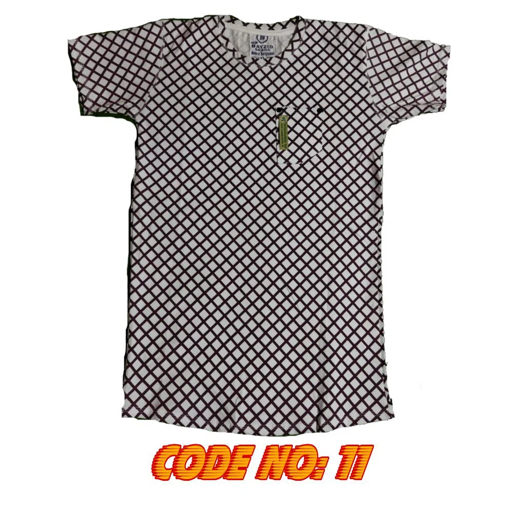 Black Checked T-Shirt 100% Cotton Eid Collection 2021