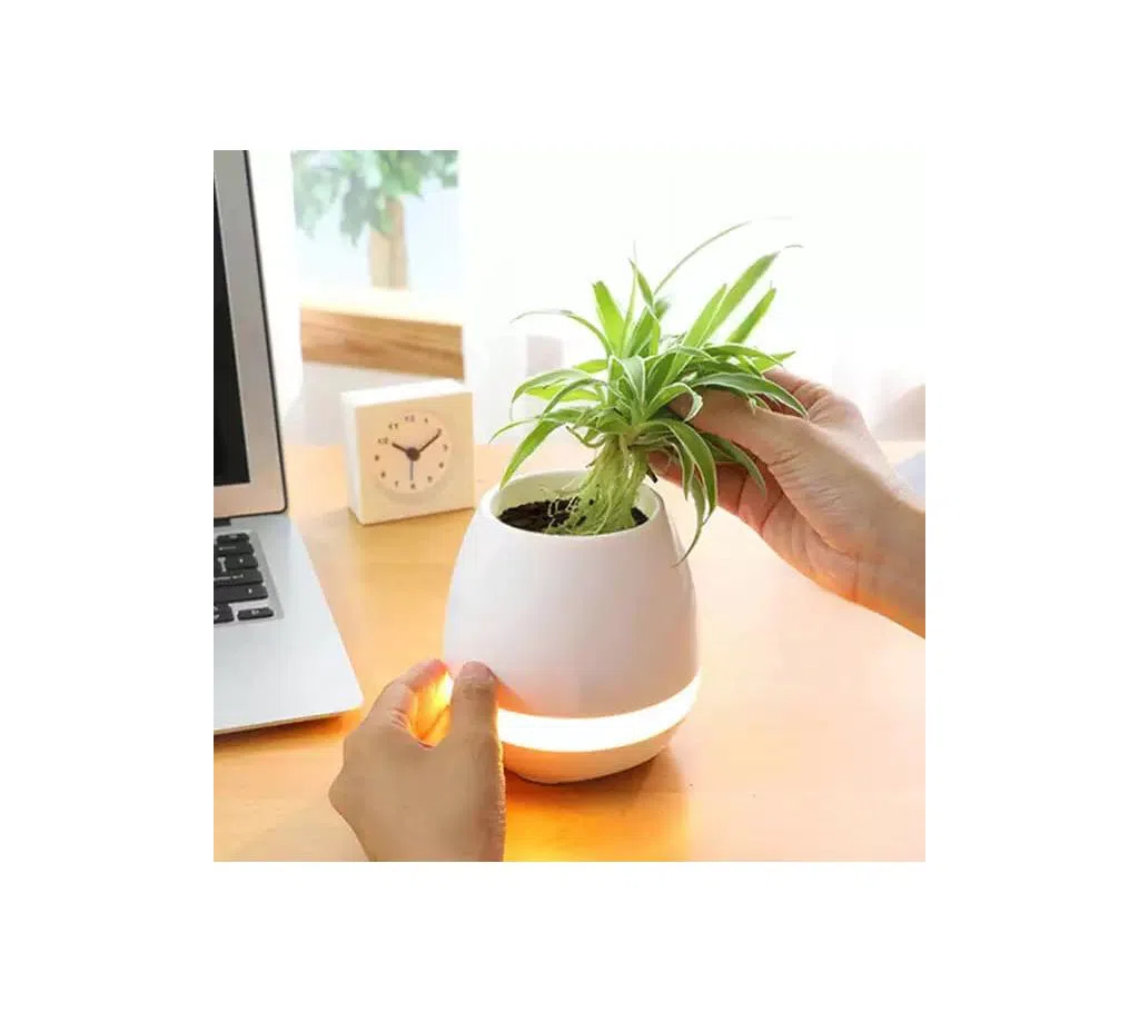 Flowerpot Bluetooth Speaker - White