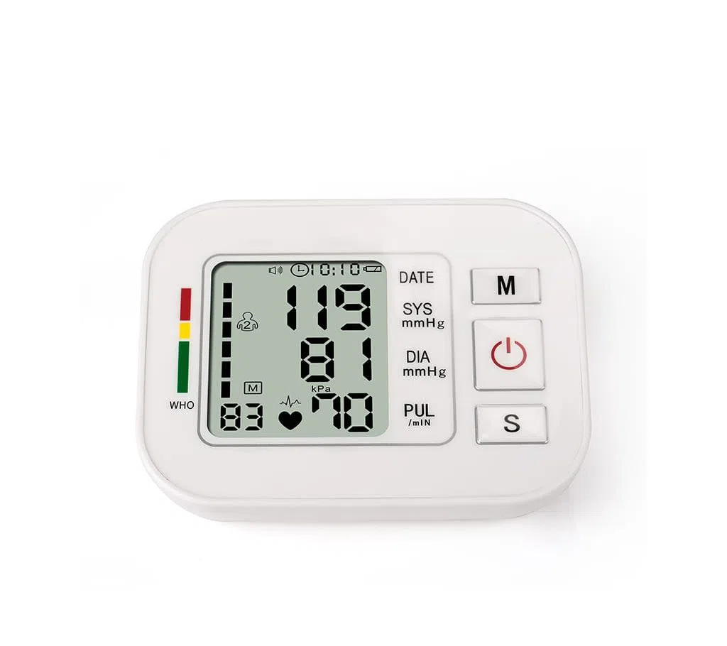 Tonometer Digital Upper Arm Tensioner Blood Pressure Monitor Measurement Meter Device BP Meter For Measuring.