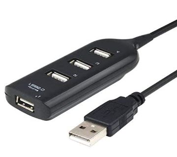 High Speed Mini 4 Ports USB 2.0 Hub Adapter 