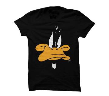 Donald Duck Menz Round Neck Short Sleeve Black T-Shirt