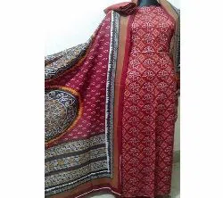 Unstitched Deshi Chunri Three Piece Dress 