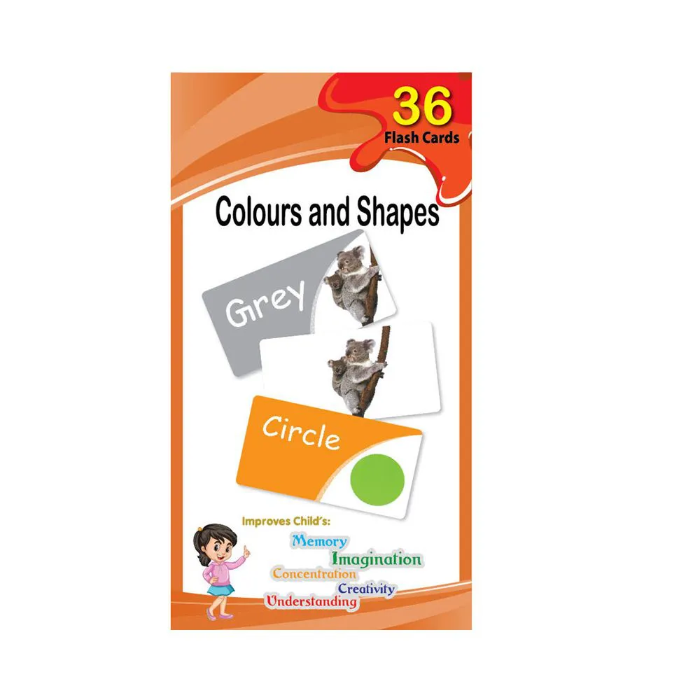 Flash Card- Colours and Shapes ( 36 Cards) 