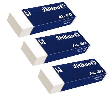 Pelikan ইরেজার AL 20 ( 3 Eraser A Pack)