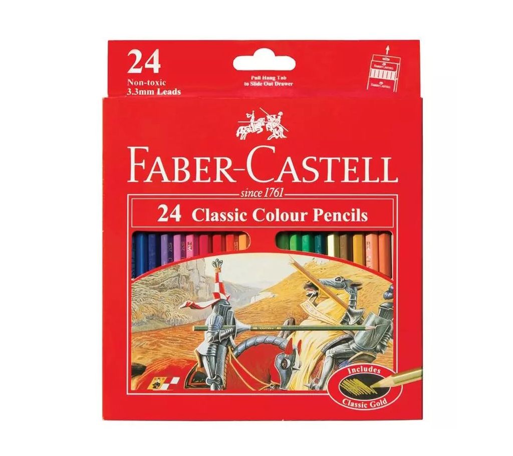 Faber Castell 24 Classic Colour Pencils #1365353 buy from Boi Bichitra ...