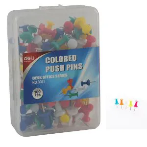 deli-colored-push-pins-100-pcs-no-0031