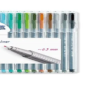 Staedtler 334SB20 Triplus Fineliner Pen 0.3mm 20 Colour