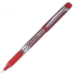 Pilot Hi-Tecpoint V10 Grip: Liquid Ink Rollerball Pen - Broad Tip (Red)