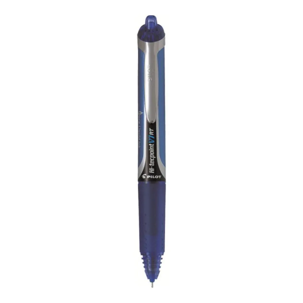 Pilot Hi-Tecpoint V7 RT: Liquid Ink Rollerball Pen - Medium Tip (Blue)