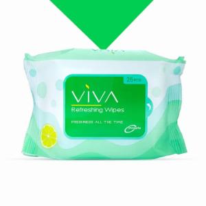 Viva ফেসিয়াল রিফ্রেশিং ওয়াইপস - 25 Pcs (BD)
