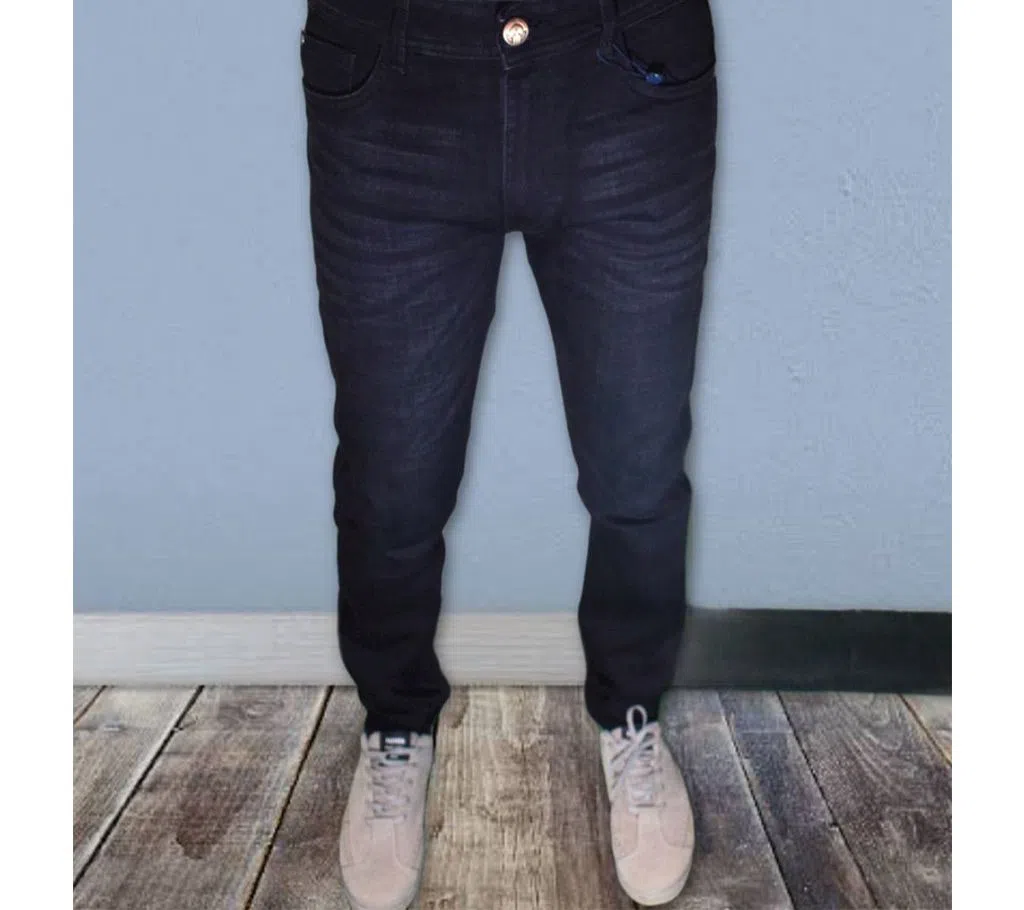 Black slim fit men Pants pants zipper fly fashion mens jeans 2021