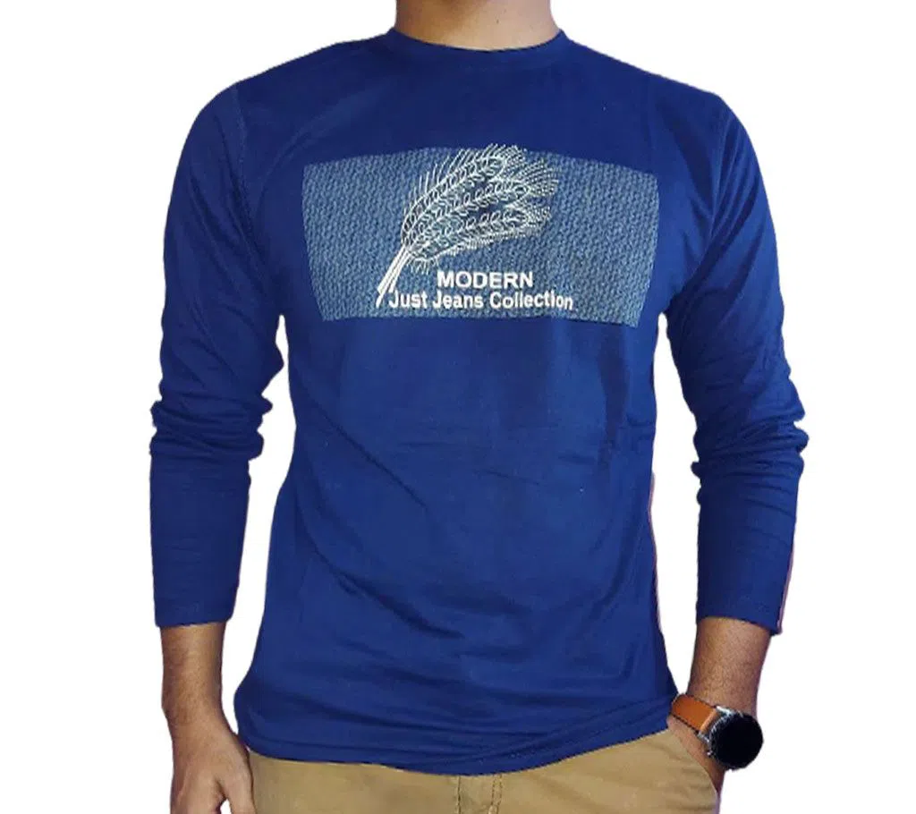 Full-Sleeve T-Shirt( Navy Blue)